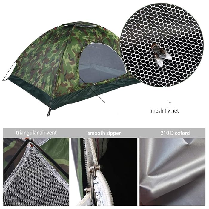 Double Camouflage Camping Tent