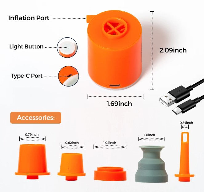 3 in 1 Mini Air Pump