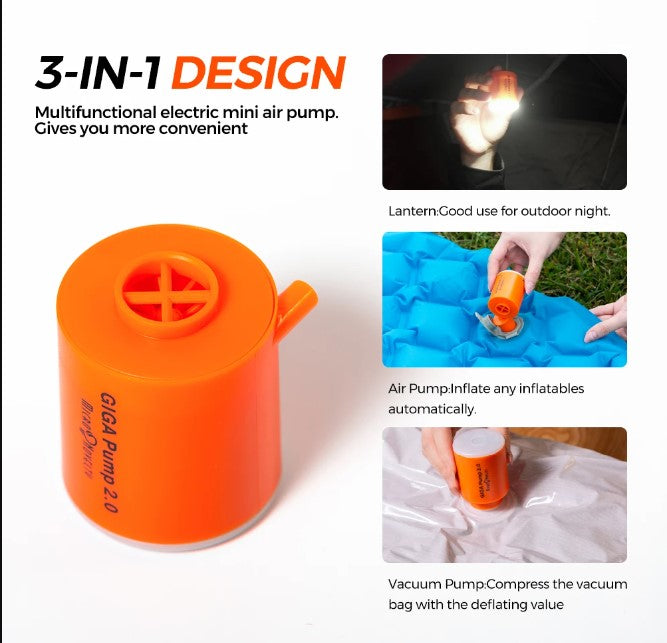 3 in 1 Mini Air Pump